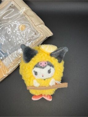 Sanrio The Midnight Diner series Kuromi tempura shrimp costume plush/keychain